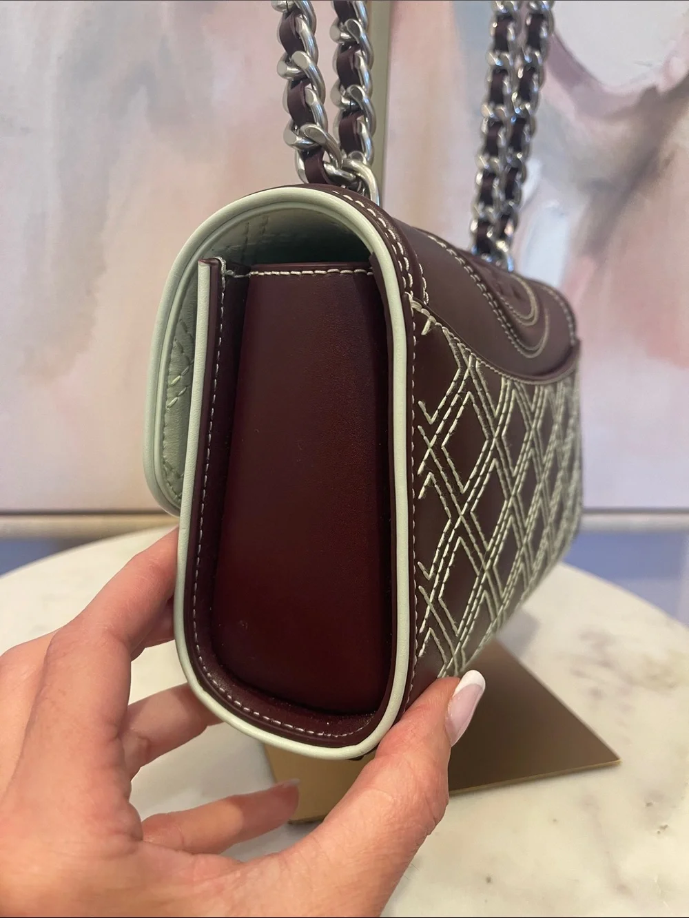 NWOT Tory Burch Quilted Fleming Shoulder Bag